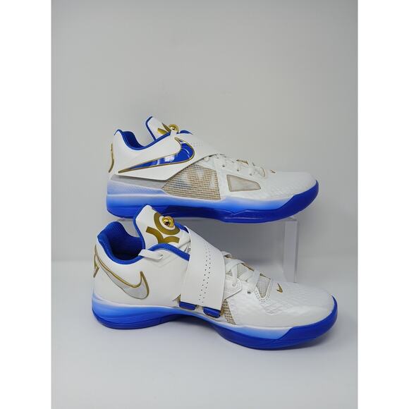 Nike Zoom KD 4 White/Hyper Royal Men\'s Size US 12 Basketball Shoes IB3546 100 main image 15